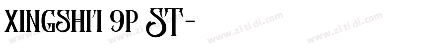xingshi1 9p ST字体转换